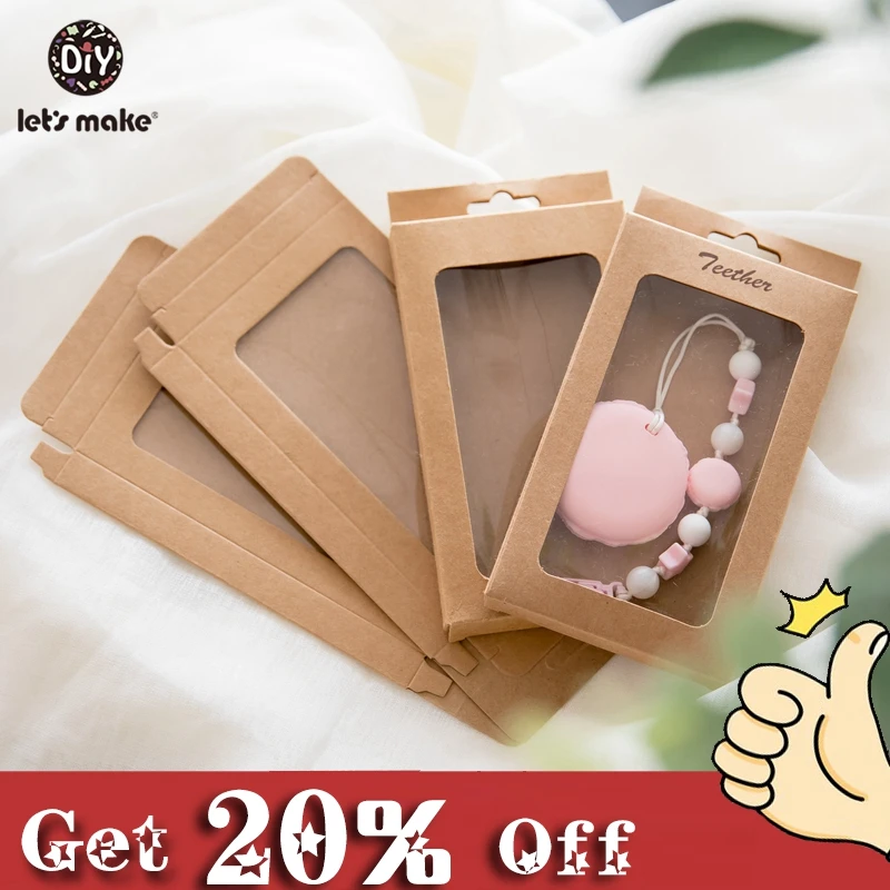 

Let's Make Baby Gift/Merchandise/Packing Box 50pcs Kraft Paper Wedding Wrapping Jewelry Supply Nursuing Pendants Accessories Box