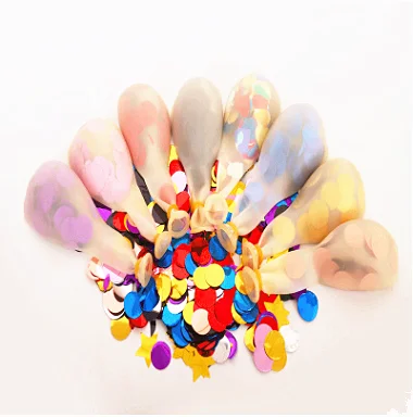 Mixed color circle 12-дюймовый блестками воздушные шары чистый красный различные модели блесток воздушные шары вечерние украшения - Цвет: Mixed color circle