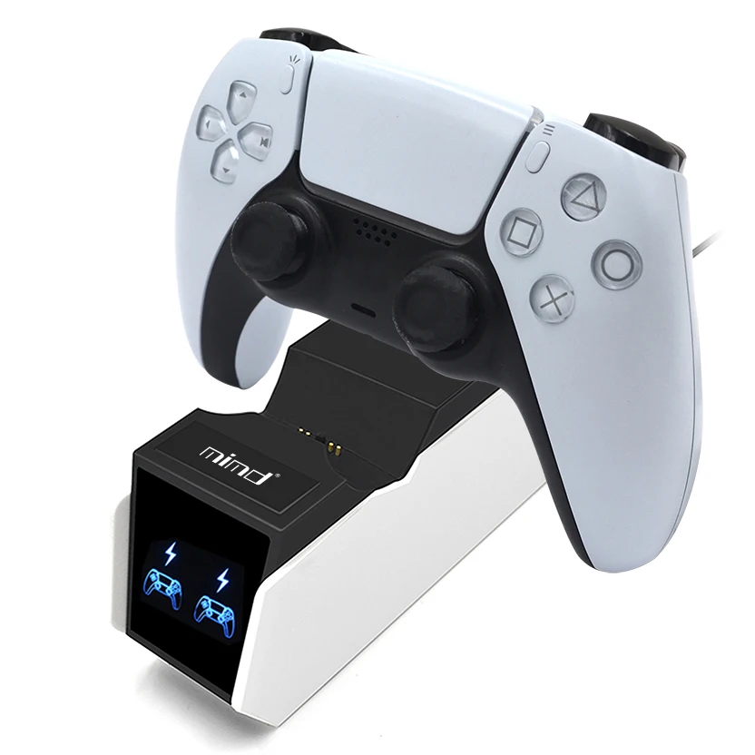 Estación de carga rápida USB Dual con adaptador de corriente, controlador de carga, soporte de acoplamiento para Sony PS5 Playstation 5 15 H6d13e02a82fe40c8b3fd888d044cade1r