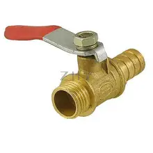 1/" PT Мужская резьба до 10 мм отверстие хвост красный Рычаг Ручка пневматический шарик