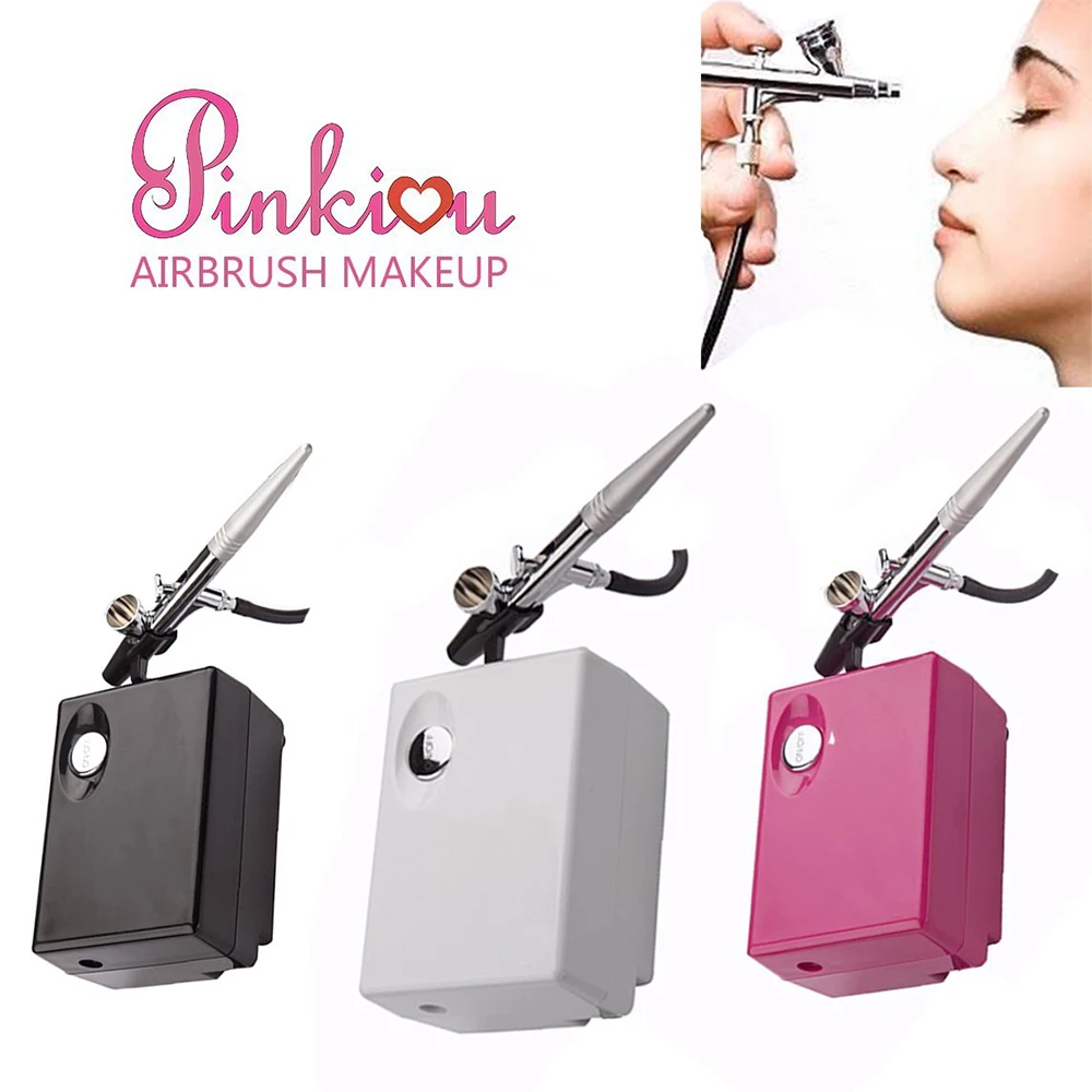 Airbrush With Mini Compressor Air Brush Makeup Kit Single Action Set