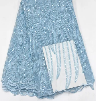 

french lace fabric sequence lace fabric robe de mariee 2020 tulle lace fabric african evening dresses 5yard