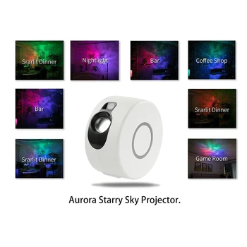 

Starry Sky Projector with 7 Colors LED Starry Sky Laser Projection Rotating Waving Remote Control Night Lighting Lamp for Decora