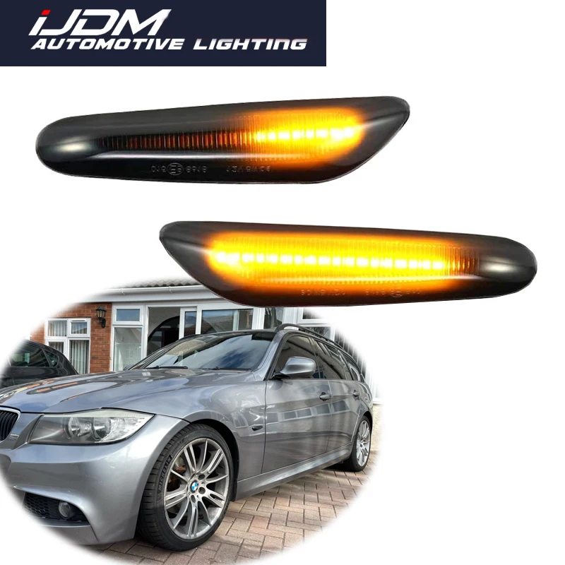 

2 pieces Led Dynamic Side Marker Turn Signal Light Indicator Blinker Lamp Signal Lamp For BMW E90 E91 E92 E93 E60 E87 E82 E46