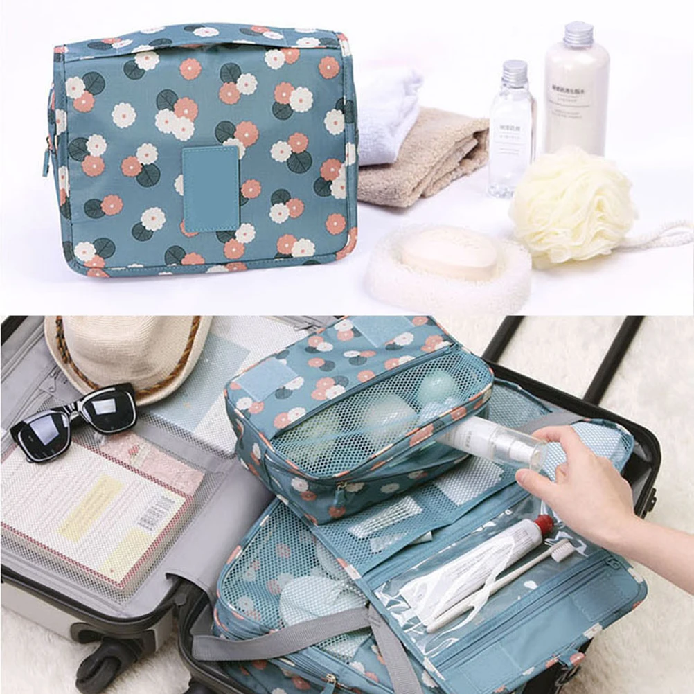 Портативная Женская косметическая сумка-Органайзер для путешествий, водонепроницаемая сумка для макияжа, висячие Сумки для мытья, мужская