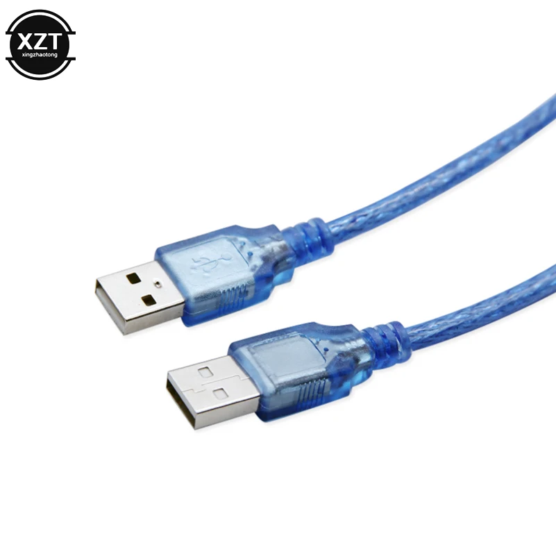 digital cable New USB 2.0 Male To Male Cable USB Type A Cable Extender Wire 0.3M 0.5M 1M 1.5M 3M Camera Hard Disk usb to usb cable