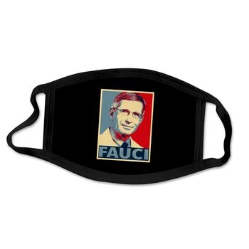 

custom Dr. Anthony Fauci 3D printing black mask dust-proof hanging ear mask personalized breathable mask