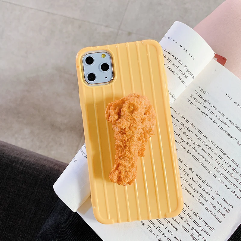Жареные куриные ножки крылья курицы для iphone 11 pro max xs чехол телефона 6s 7 8plus
