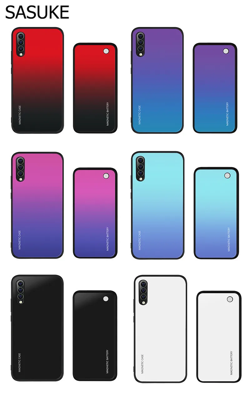 5000 мАч чехол для зарядного устройства для Xiaomi Mi 9, беспроводной внешний аккумулятор для Xiaomi Mi 9, сплошной цвет, Магнитный чехол