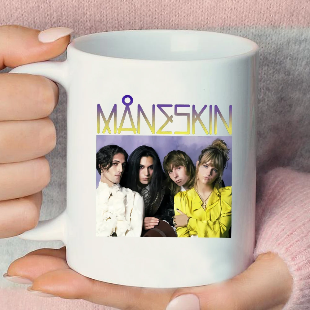

Vintage Maneskin Mug Maneskin Rock Band Homage Coffe Mug Maneskin Merchs Eco-Friendly Coffee Cups Gift for Fans