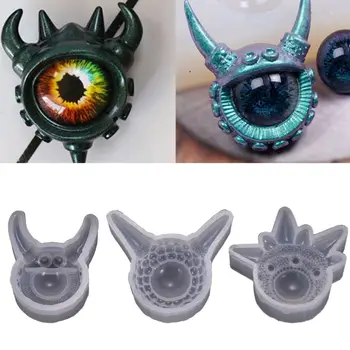 

3pcs/set Transparent Silicone Mould Dried Flower Resin Decorative Craft DIY Devil eye Mold epoxy resin molds for jewelry