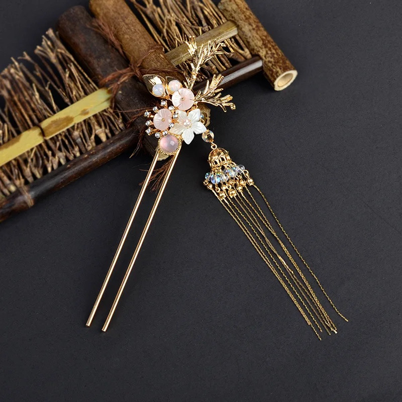 10pcs DIY Hair Sticks 110x2mm Raw Brass Gold Color U shape Hair Pins Blank Base Setting For Women Jewelry Making