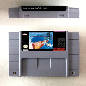 

Famicomed Tantei Kurabu Part II - RPG Game Card US Version English Language Battery Save