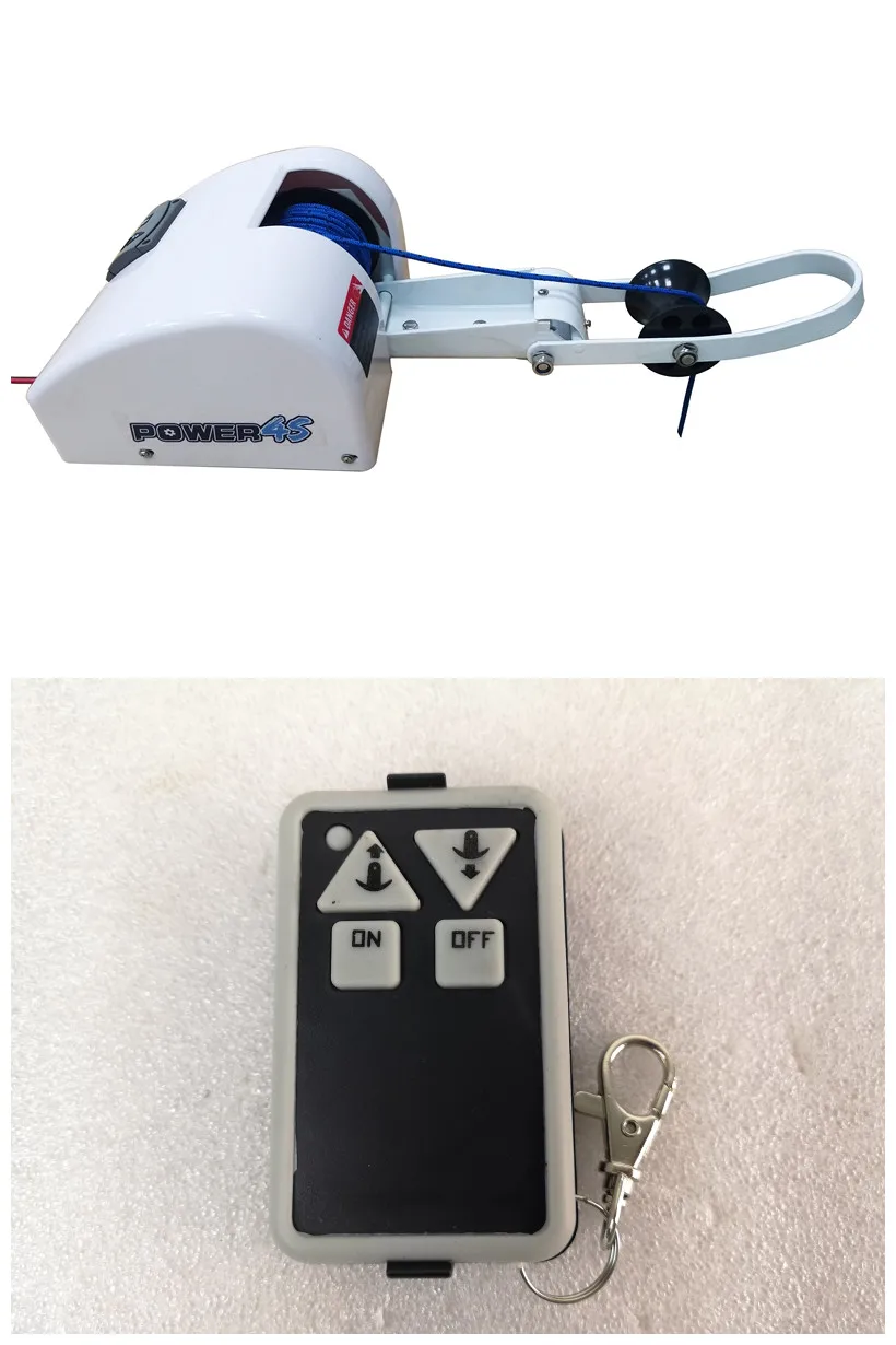 

Free Shipping 12V Wireless Remote Control Anchor Winch Windlass For Saltwater 35Lb Marine Boat Pontoon