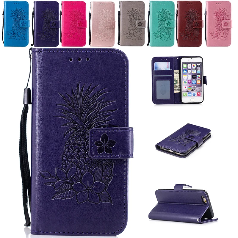 luxury Flip case for Apple iphone 6 plus phone Bag iphone6 housing 6plus Embossed mobile | Мобильные телефоны и