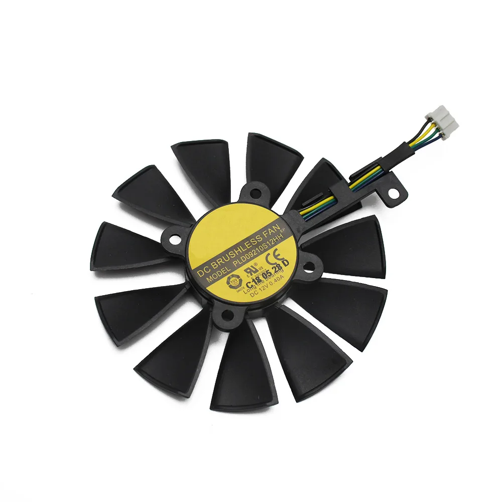 87 мм GTX1060 GTX1070 RX480 вентилятор охлаждения для ASUS GTX 1060 1070 RX 480 Видеокарта T129215SU PLD09210S12HH 28 мм вентиляторы охлаждения