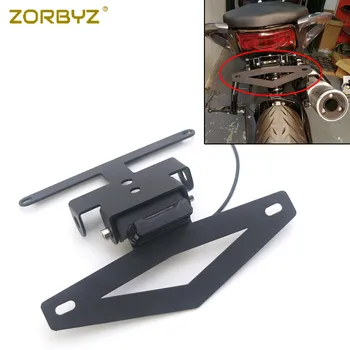 

ZORBYZ Black Metal Rear Tail Light Mount License Plate LED Light Bracket Holder For Benelli 752s