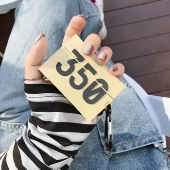 

350 Shoe Box Protective Case Silicone Cover Shell with Carabiner for Airpods Pro