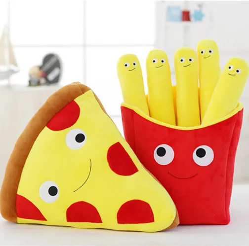 

Manufacturers Direct Supply a Generation of Fat Model 3D Creative Pizza French Fries Pillow Plush Toy Doll