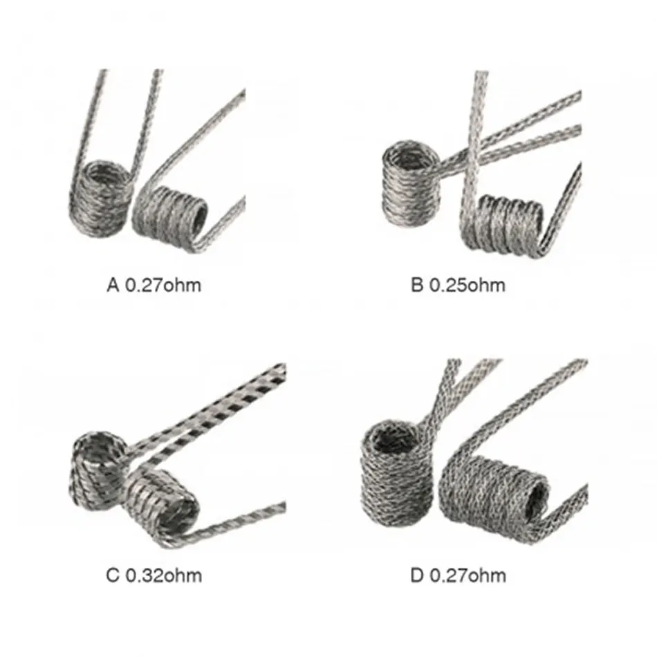 2 упаковки/8 шт демон убийца бушующая пожарная катушка 0.25ohm / 0.27ohm 0.32ohm сделано из Ni80