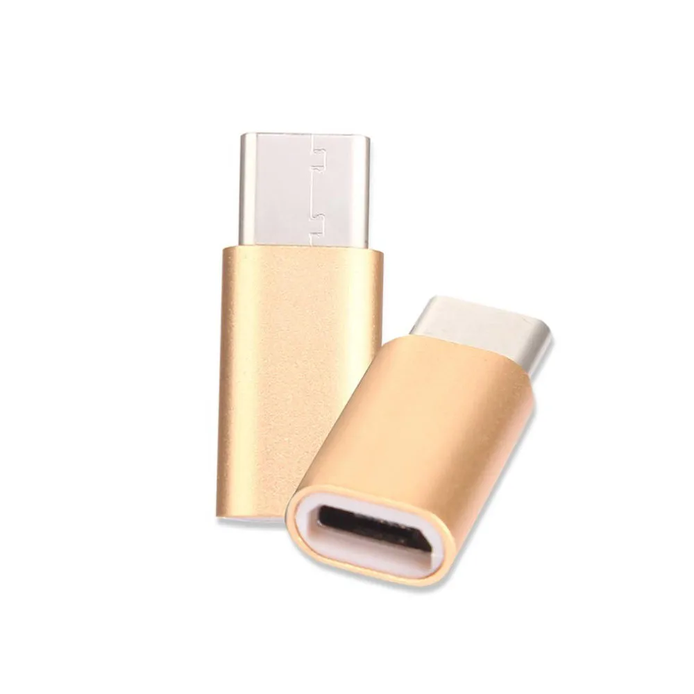 CARPRIE type-C адаптер USB C к Micro USB OTG USB кабель type C адаптер для Macbook Pro samsung S8 S9 S10 huawei P20 lite - Цвет: GD