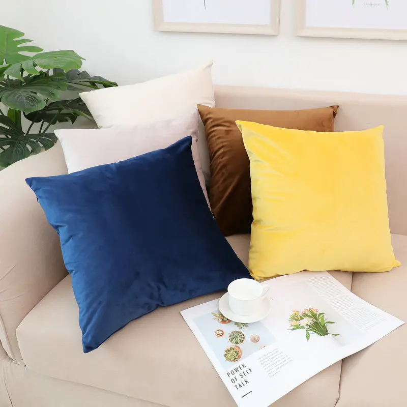 

Nordic ins velvet pillowcase custom sofa office waist pillowcase pillowcase