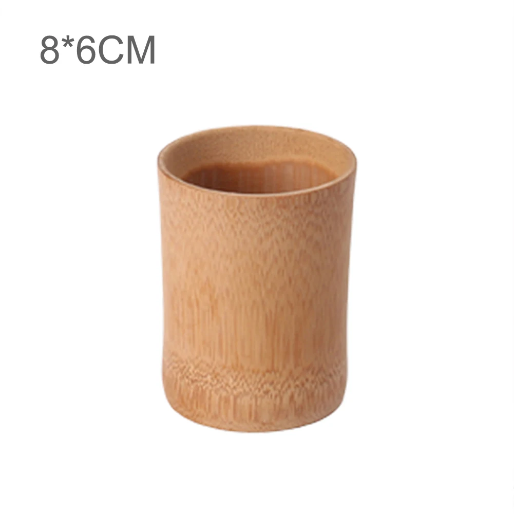 Природный бамбук, чашка в простом стиле, деревянная чашка для чая, изолированная чашка для молока и вина, кухонные чашки для питья, экологичные чашки для сока и пива
