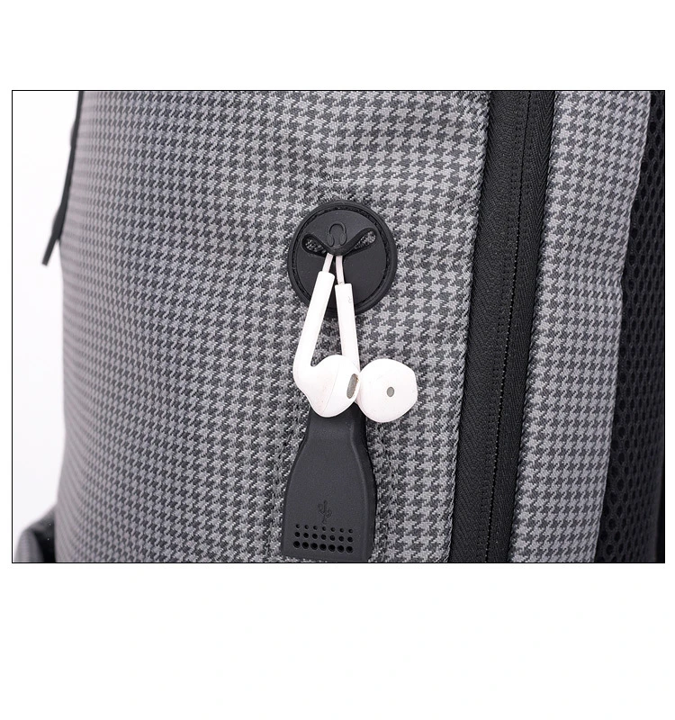 CAI, клетчатый рюкзак для ноутбука, USB, Хаундстут, Офисная Сумка-коллаж, противоугонная сумка, для путешествий, для мужчин, на каждый день, для деловых женщин
