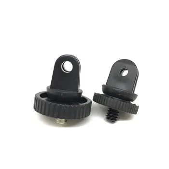 

50PCS Plastic 1/4 Thread Screw Adapter for Gopro Mount Tripod Mount Adapter used for Xiaomi yi Gopro Hero 4 3+ 3 2 1 Converter