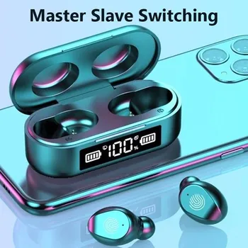 

TWS F9 Mini Bluetooth 5.0 Earphones Smart Touch Wireless Headphones Sports Waterproof HiFi Stereo Bass Earbuds Headsets with Mic