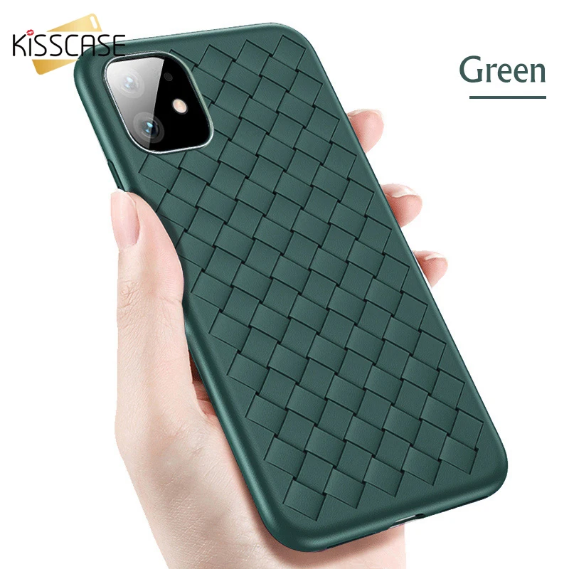 KISSCASE Плетеный сетчатый чехол для телефона iPhone 11 Pro Max мягкий TPU 6S 7 6 8 Plus 5 SE XS MAX X XR Coque