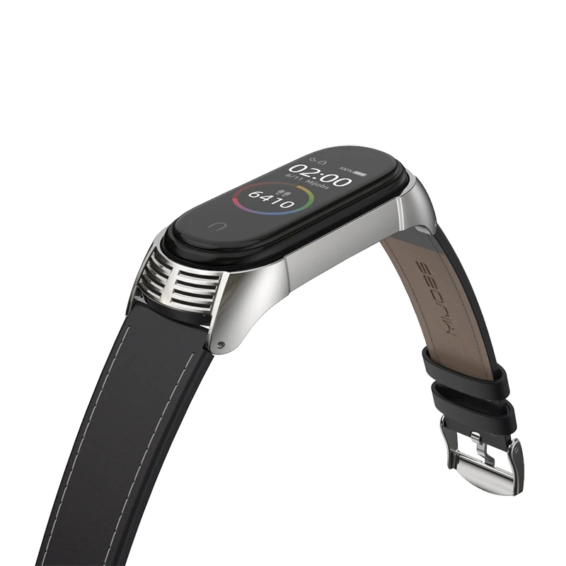 Mi jobs Upgrade mi Band 4 ремешок из натуральной кожи для Xiaomi 3 браслет умные наручные часы