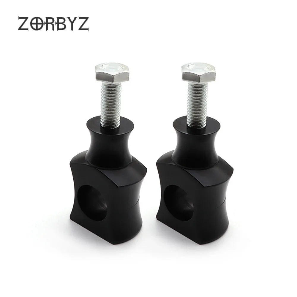 ZORBYZ мотоцикл 1 пара Универсальный 1 дюймов 25 мм черная ручка монтажный руль стояки зажим для Harley Honda Yamaha Kawasaki