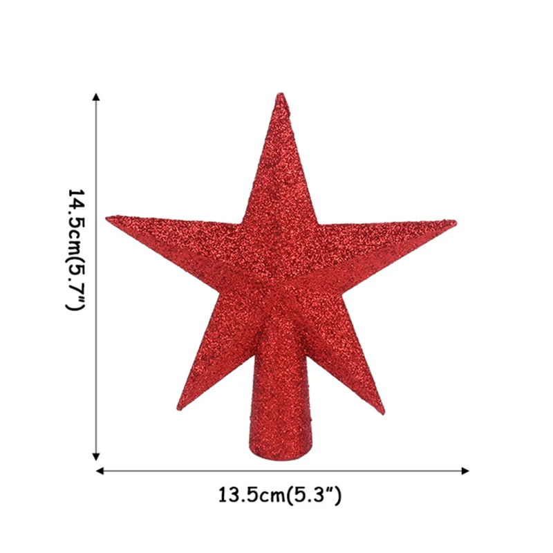 1 шт., Рождественская елка, топ, сверкающие звезды, висячие украшения на рождественскую елку, верхушка, звезда, рождественские украшения для дома