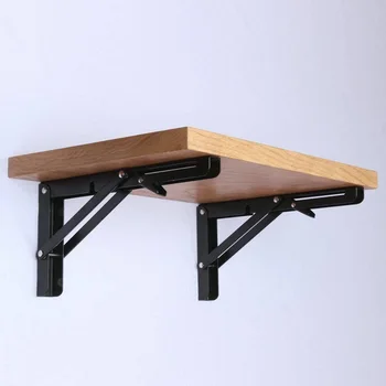 

2PCS Triangle Folding Angle Bracket Adjustable Wall Mounted Heavy Support Bench Table Shelf Bracket DIY Home Table Bench