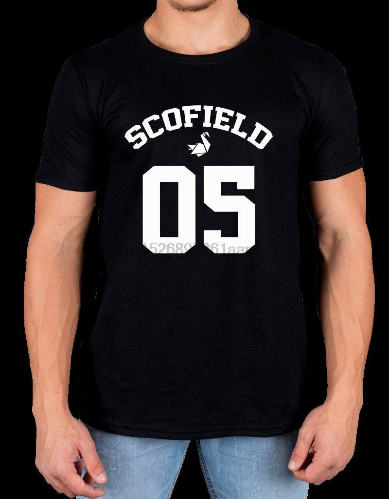 Scofield 05 футболка побега по ТВ шоу Lincoln Burrows классная Повседневная для мужчин