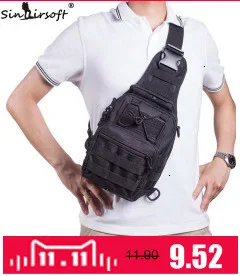 SINAIRSOFT спортивные охотничьи мужские военные тактические сумки MOLLE на одно плечо нейлоновые болотные нагрудные сумки унисекс LY0001 LY0002