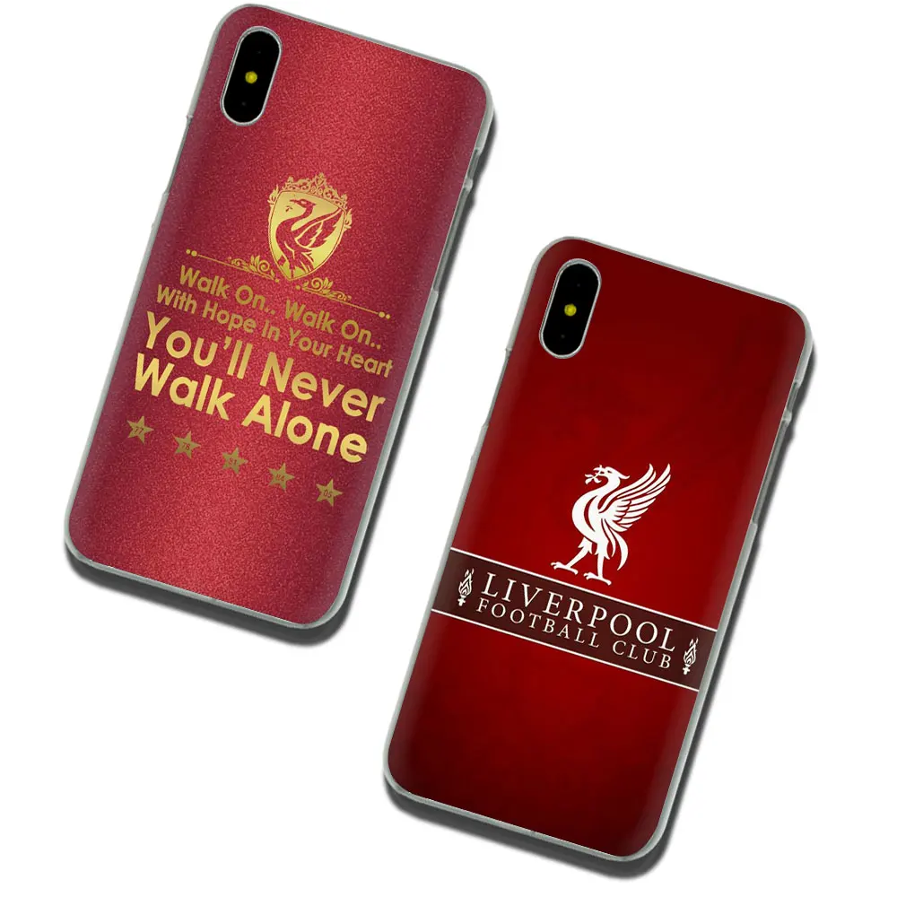 EWAU Твердый чехол для телефона Liverpool Club чехол для iPhone 5 5S SE 5C 6 6s Plus 7 8 Plus X XR XS 11 Pro MAX