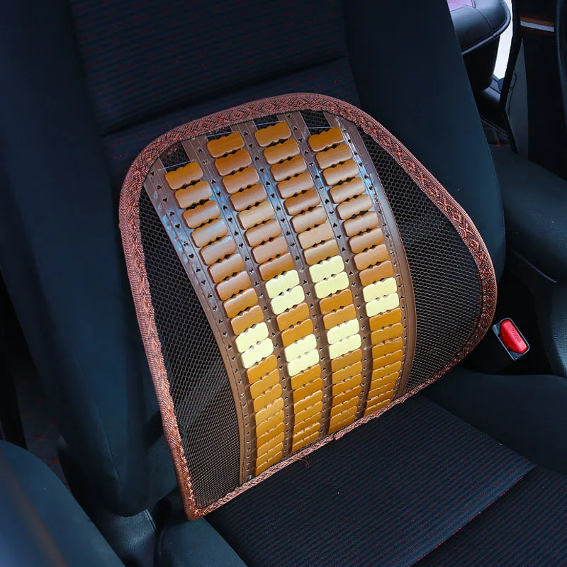 

Car Chair Waist Back Lumbar Back Support Spine Posture Correction Mesh Ventilate Cushion Massage Pad Car Interior Supplies