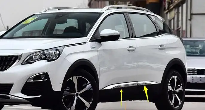 Для peugeot 4008 украшение корпуса бар модифицированный в высокое распределение двери автомобиля боковой бар анти-трения бар украшение бар