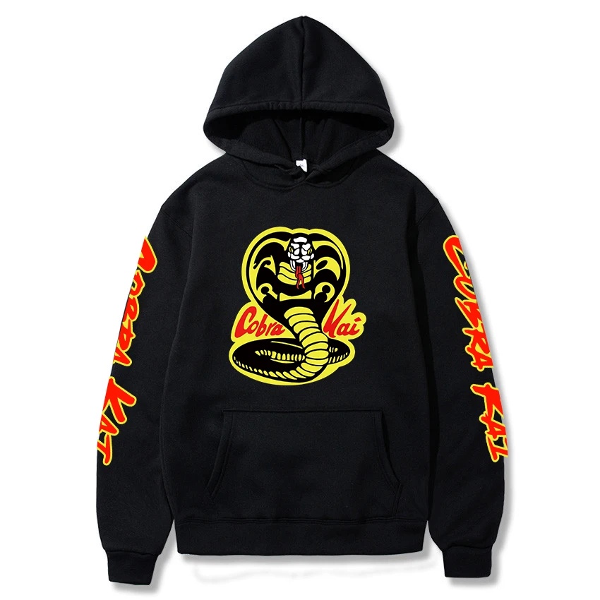 COBRA KAI толстовки для мужчин и женщин мужские Harajuku с капюшоном Cobra Kai повседневные
