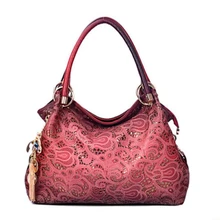 Женские сумки, кожаная сумка, открытая сумка с эффектом омбре, цветочный принт, сумка на плечо, женские роскошные сумки, женская сумка, дизайнерская сумка-тоут