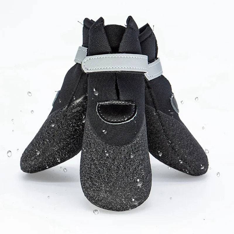 Зимняя теплая Яркая обувь для собак и кошек, непромокаемые сапоги для маленьких лапа домашнего животного, противоскользящие носки для питомцев, водонепроницаемые товары