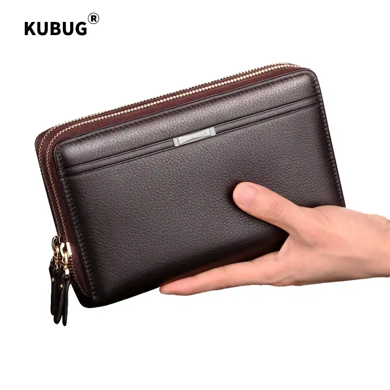 mens leather hand purse