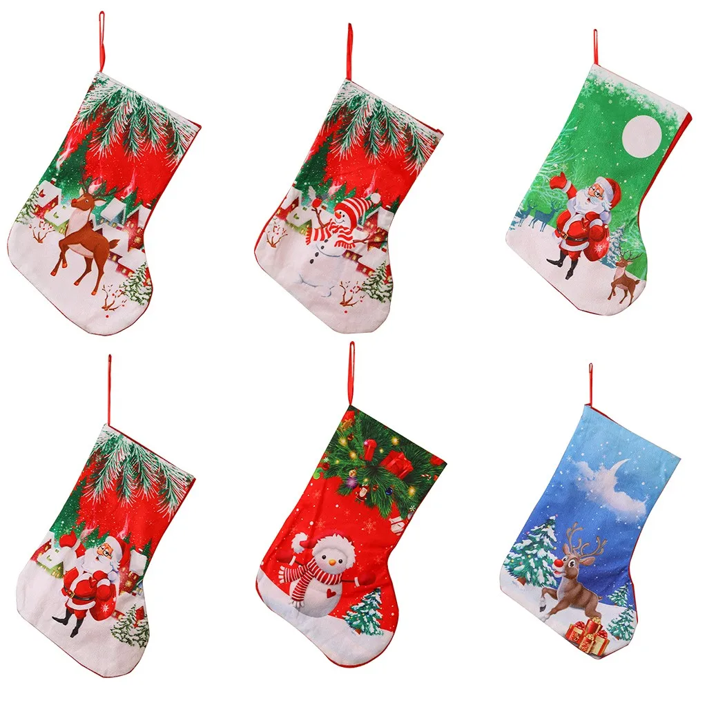 Christmas Stockings christmas gift Mini Socks Santa Candy Gift Bag Christmas Tree Decorations christmas decorations for home