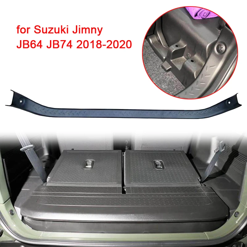 

Car Tailgate Inner Guard Rear Bumper Scuff Plate for Suzuki Jimny JB64 JB74 2018-2020 Rear Trunk Trim Tailgate Guard Plate