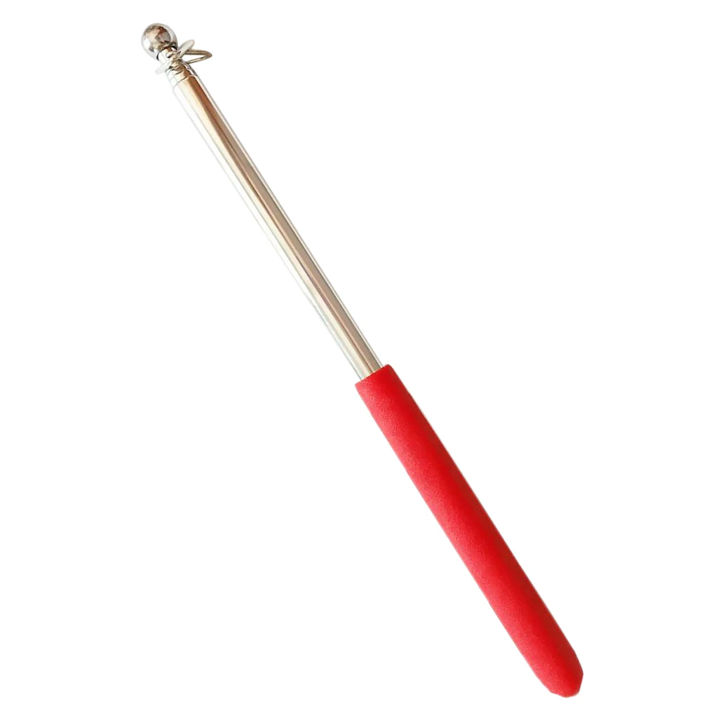 1m Telescopic Stainless Steel Flagpole Extendable Banner Guide Pole Teachers Pointer 5 Colors