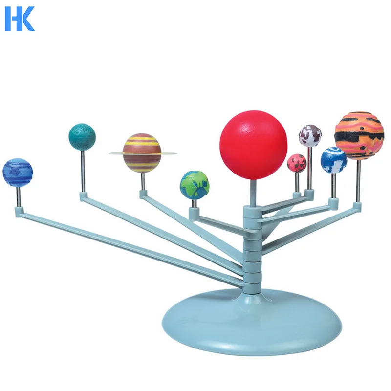 

Astronomical Science Nine Planetary Model Educational Assembled Solar System Planetarium Children DIY Toy Set