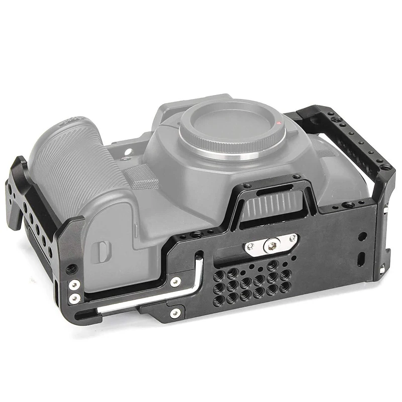 Для BMPCC 4K клетка для камеры 1/4 дюймов 3/8 дюймов винт NATO рельсовая резьба для Blackmagic карманного кинотеатра камера BMPCC 4K клетка для видеокамеры