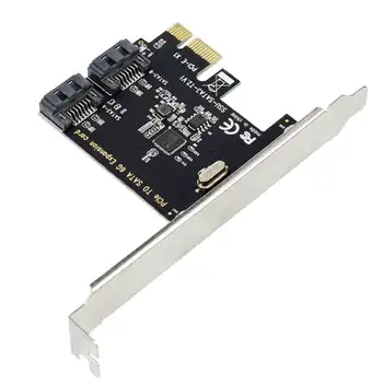 

PCIe PCI Express to SATA3.0 2-Port SATA III 6G Expansion Controller Card Adapter
